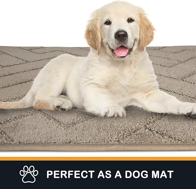 PURRUGS Dirt Trapping Door Mat 36" x 36", Non-Slip Machine Washable Entry Rug - Image 6