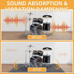 16Pcs Sound Absorbing Interlocking Floor Mats, Non-Slip Anti Vibration - Image 4