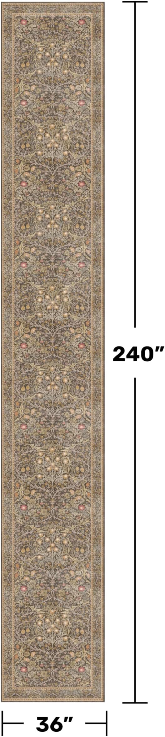Washable 3x20 Extra Long Runner Rug - Image 2