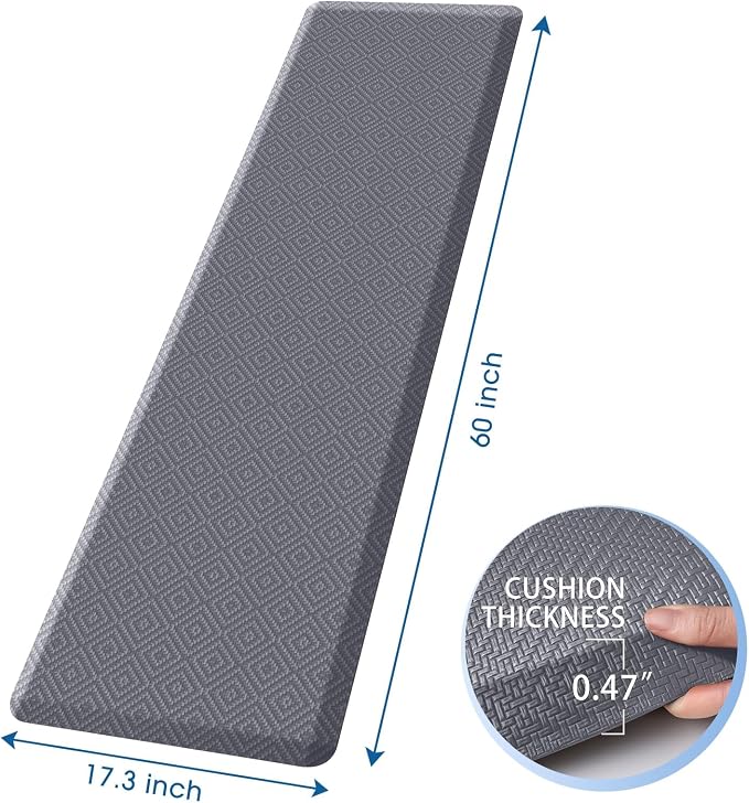 Mattitude Kitchen Mat Cushioned Anti-Fatigue Floor Mat Water Resistant Non-Slip - Image 2