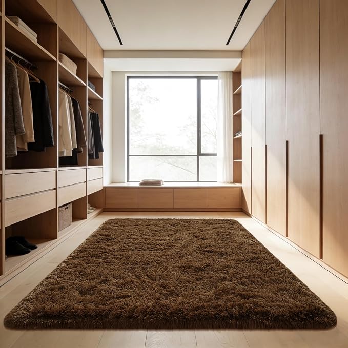 Andecor Soft Fluffy Bedroom Rugs, 6 x 9 Feet Indoor Shaggy Plush Area Rug - Image 4