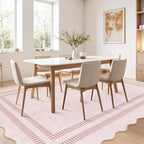 Pink Rugs for Bedroom Girls, 6x9 Washable Non Slip Area Rugs for Living Room - Image 8