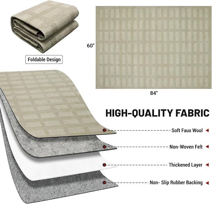 Washable Area Rugs 5'x7', Ultra Soft Carpet - Image 3