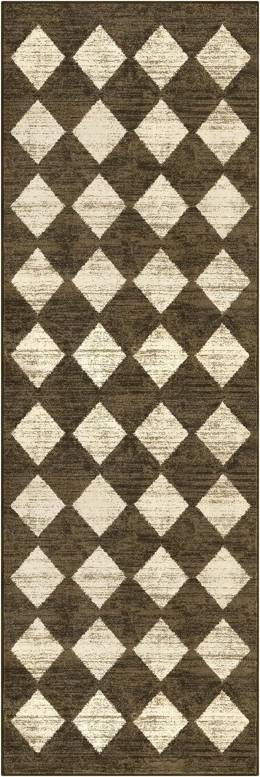 Lahome Zelie Washable Kitchen Runner Rug 2x6, Moroccan Trellis Non Skid Low - Image 8