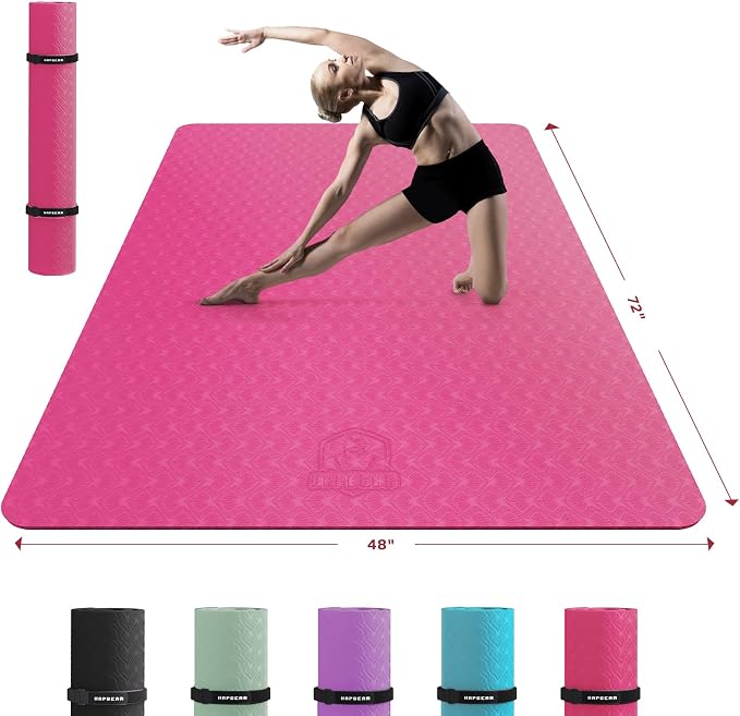 HAPBEAR Extra Large Yoga Mat by HAPBEARFitness
