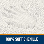 OLANLY Bathroom Runner Rugs 59x20, Extra Soft Absorbent Chenille Bath Rugs - Image 3