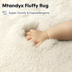 6x9 Rugs for Living Room, Rugs for Bedroom, Plush Fluffy Carpet, Non-Slip - Image 3