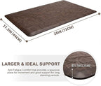 KMAT 2PCS Kitchen Mat Cushioned Anti-Fatigue Floor Mat, Waterproof Non-Slip - Image 2