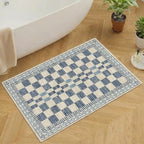 GarveeHome 2x3 Small Rug for Kitchen Modern Checkered Area Rug for Bathroom by GarveeHome