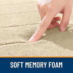OLANLY Memory Foam Bath Mat 30x20, Super Soft Absorbent Bathroom Rugs, Quick Dry - Image 5