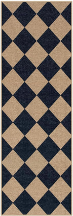 Lahome Checkered Easy Jute Non Slip Runner Rug, 2x6 Kitchen Runner Rug Washable - Image 9