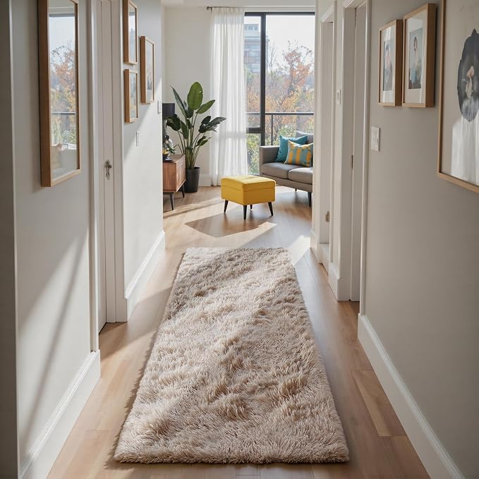 Soft Runner Rugs for Bedroom, Bedside Rug for Living Room Bedroom Room Home - Image 3