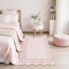 Washable 3x5 Indoor Entryway Rug, Solid Pink Non Slip Rugs - Image 7