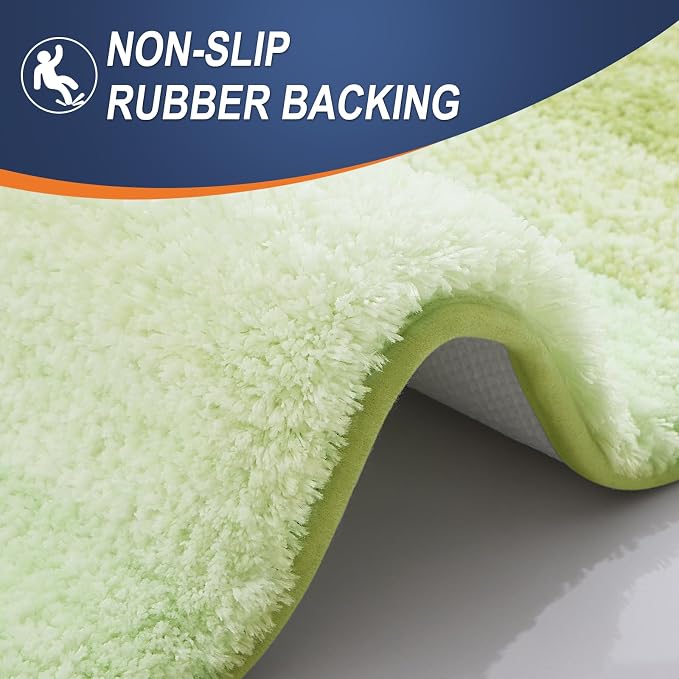 OLANLY Small Bathroom Rugs Mat 24x16, Extra Soft Absorbent Microfiber Bath Rugs - Image 5