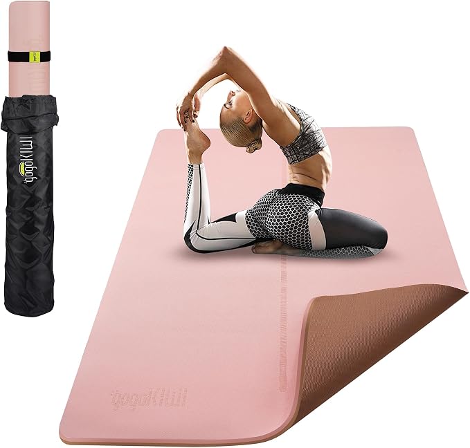 Gogokiwi Large Yoga Mat – 1/4" & 1/2" Thick Exercise Mats by Gogokiwi