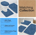 GORILLA GRIP Bath Rug Mat 48x17, Thick Soft Absorbent Chenille, Quick Dry - Image 8