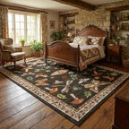 ROYHOME Mushroom Washable Rug 9x12 Area Rugs - Image 3