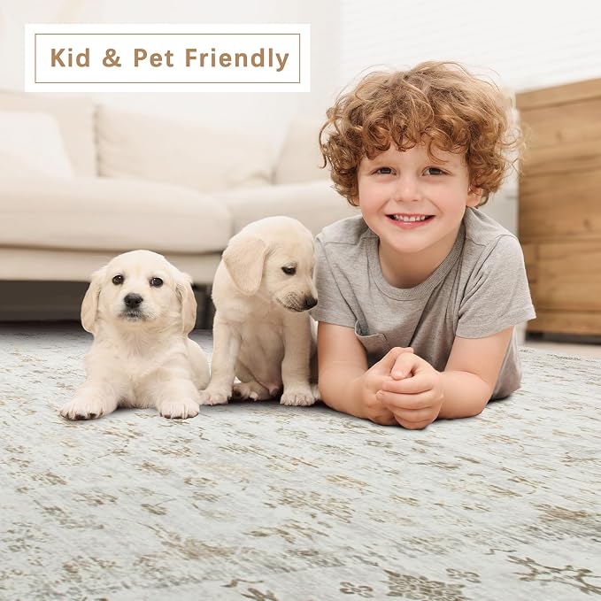 Srugn Washable Rugs 8x10 Area Rugs - Image 6