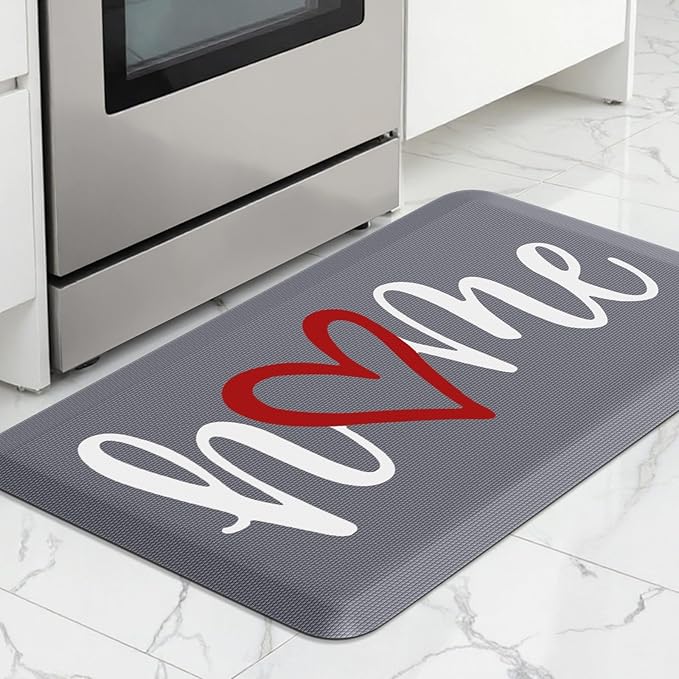 HappyTrends Kitchen Mat Cushioned Anti-Fatigue Rug Non-Slip Kitchen Rugs Stain by HappyTrends