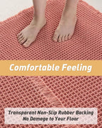 AMOAMI Upgraded Waffle Bath Mat, Super Absorbent Non Slip Bath Mats - Image 4
