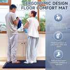 StepRite 4/5 Inch Thick Kitchen Mat Anti Fatigue Mat Kitchen Rugs Kitchen Decor - Image 6