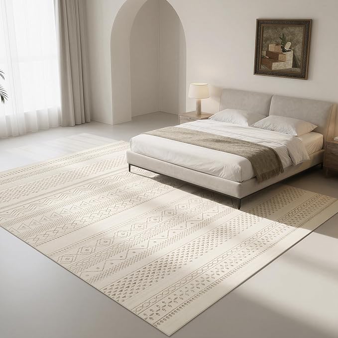 Washable Rugs 8x10 Area Rugs for Living Room- Large Moroccan Rugs for Bedroom - Image 8