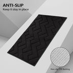hicorfe Kitchen Runner Rugs and Mats Sets, 2 Pieces Absorbent Non-Slip Kitchen - Image 3