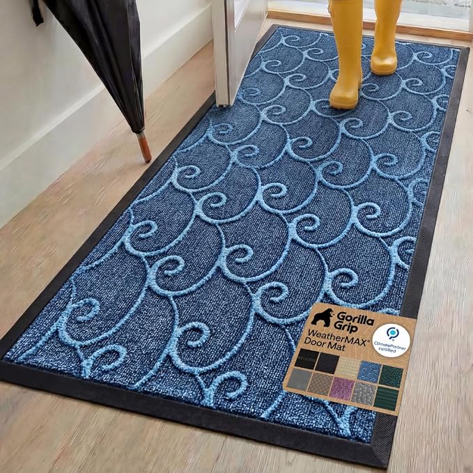GORILLA GRIP 100% Waterproof All-Season WeatherMAX Doormat, US Designed Natural by Unknown