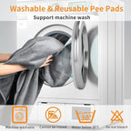 LOOBANI Washable Pee Pad for Dogs, 2 Packs Non-Slip Puppy Training Pads - Image 5