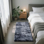Fluffy Rug Shag Area Rug, Mottling Dark Grey 2x4 Area Rugs by Yongyangjuxi