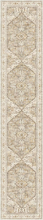 Yamaziot Washable Runner Rug, 2x10 Non-Slip Boho Vintage Hallway Rug Runner - Image 3
