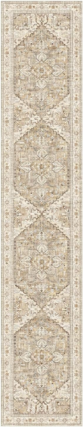 Yamaziot Washable Runner Rug, 2x10 Non-Slip Boho Vintage Hallway Rug Runner - Image 3