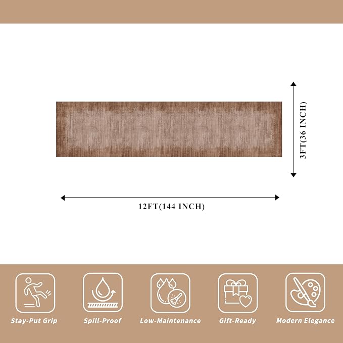 3x12 ft Non Skid Hallway Runner Rug - Image 2