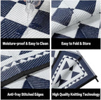HUGEAR Outdoor Waterproof Rug 6'x9' Plastic Straw Rugs Washable Reversible - Image 6