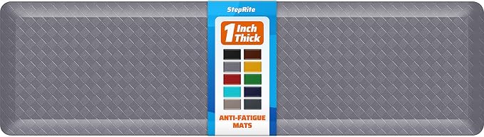 StepRite 1” Thick Kitchen Mats for Floor, Anti Fatigue Kitchen Rugs, Heavy Duty by Bringcushiontoyourlife