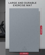 HAPBEAR Large Exercise Mat-7'x5'/6'x8'/6'x9'/6'x10'/6'x12'x8mm, Ultra Durable - Image 2