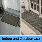 GORILLA GRIP 100% Waterproof All-Season WeatherMAX Doormat, US Designed Natural - Image 10