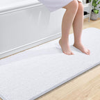 OLANLY Bathroom Runner Rugs 70x24, Extra Soft Absorbent Chenille Bath Rugs by OLANLY