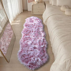 EasyJoy Faux Sheepskin Rug, Fluffy Faux Fur Rug, Ultra Soft Shag Area Rug - Image 6