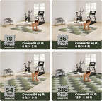 AIRHOP 18 PCS Gym Floor Mat, EVA Foam Puzzle Gym Mat, High-Density Interlocking - Image 5