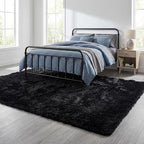 Mugorn Black Rugs for Bedroom, 3x5 Feet Fluffy Area Rugs for Living Room - Image 9