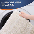 OLANLY Large Bathroom Rugs Mat 54x24, Extra Soft Absorbent Microfiber Bath Rugs - Image 5