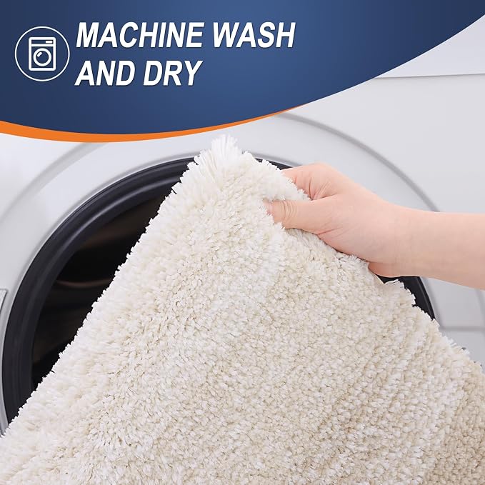 OLANLY Large Bathroom Rugs Mat 54x24, Extra Soft Absorbent Microfiber Bath Rugs - Image 5