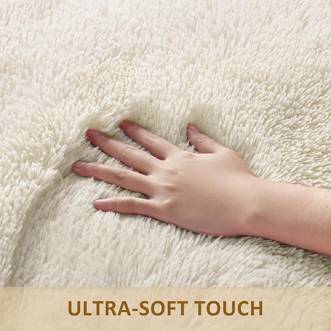 Ophanie Small Rug Washable Non Slip Throw Bedside Area Rugs, Fluffy Soft Mini - Image 2