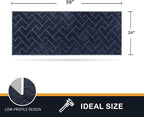 PURRUGS Dirt Trapping Door Mat 24" x 59", Non-Slip Machine Washable Entry Rug - Image 2