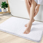 OLANLY Bathroom Rugs 35x24, Extra Soft Absorbent Chenille Bath Rugs, Rubber - Image 2