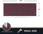 PURRUGS Dirt Trapping Door Mat 24" x 59", Non-Slip Machine Washable Entry Rug - Image 2