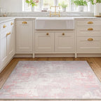 RELEANY Washable Area Rugs 4'x6' Non-Slip Modern Abstract Soft - Image 4