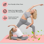 Extra Wide Yoga Mat 72" x 32", 6mm Non Slip TPE Exercise Mat - Image 6