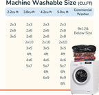 BESTSWEETIE Area Rug 5x7 Rug Machine Washable Rug Non-Slip Low Pile Print - Image 5